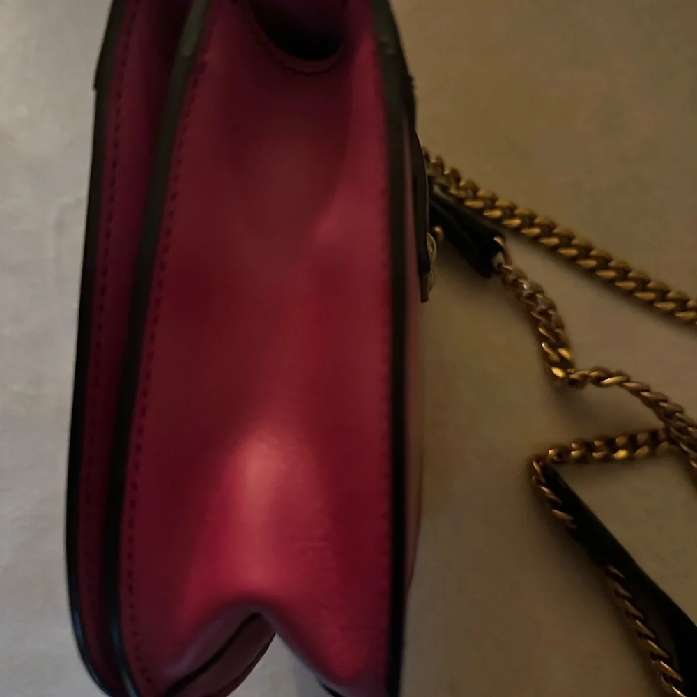Pink and Black Leather PRADA Crossbody Bag - Picture 8 of 10